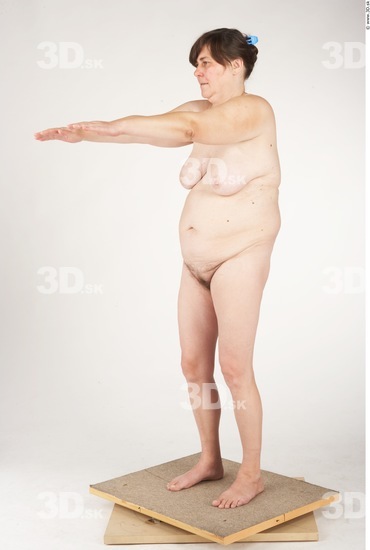 Whole Body Woman Nude Chubby Studio photo references