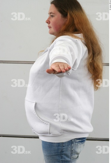 Upper Body Woman White Casual Pregnant