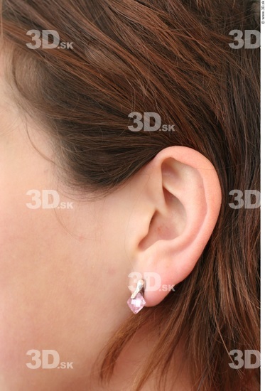 Ear Woman White Jewel Slim