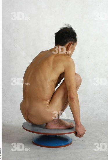 Whole Body Phonemes Man Asian Nude Underweight Studio photo references