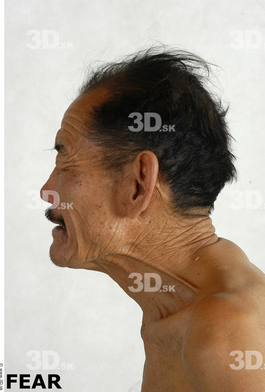 Face Whole Body Phonemes Emotions Man Asian Nude Underweight Studio photo references