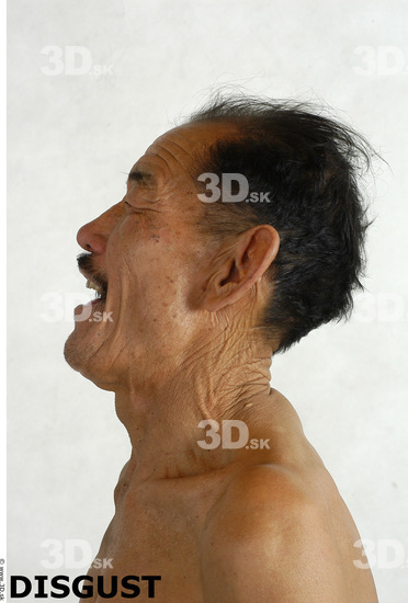 Face Whole Body Phonemes Emotions Man Asian Nude Underweight Studio photo references