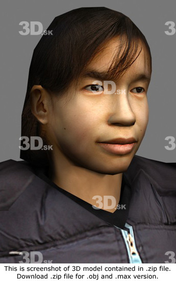 3D Model Asian Woman