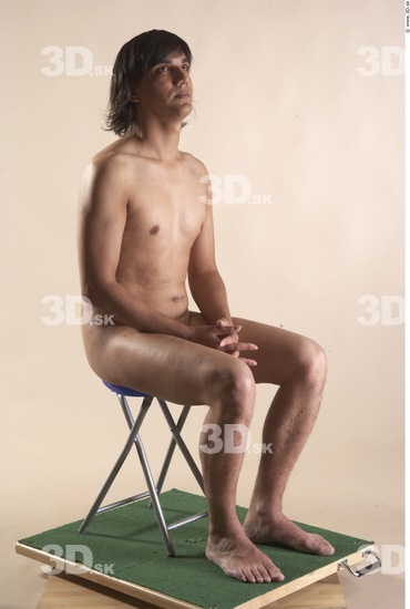 Whole Body Man Artistic poses White Nude Slim