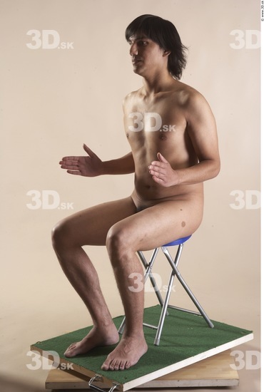 Whole Body Man Artistic poses White Nude Slim