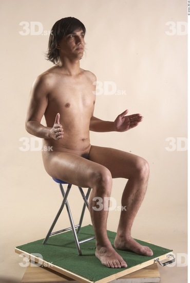 Whole Body Man Artistic poses White Nude Slim