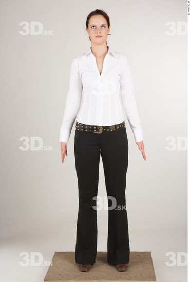 Whole Body Woman White Casual Slim