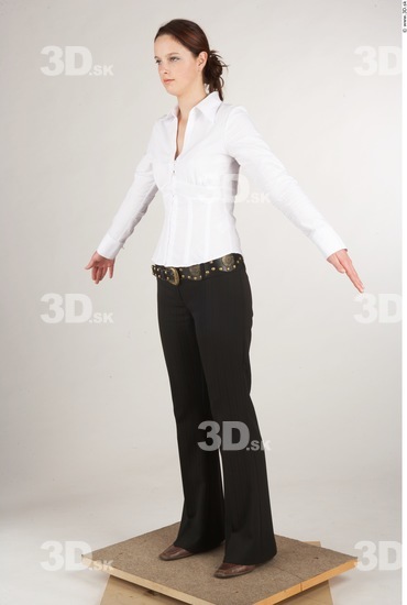 Whole Body Woman White Casual Slim