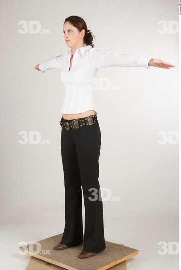 Whole Body Woman White Casual Slim