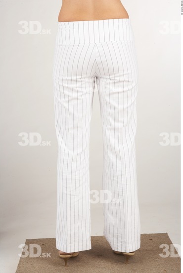 Leg Woman White Casual Slim