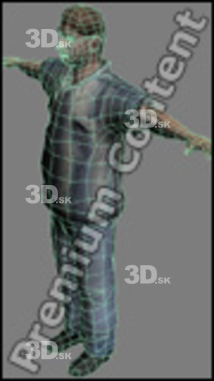 3D model White Man