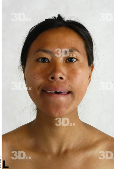 Face Whole Body Phonemes Woman Asian Nude Chubby Studio photo references