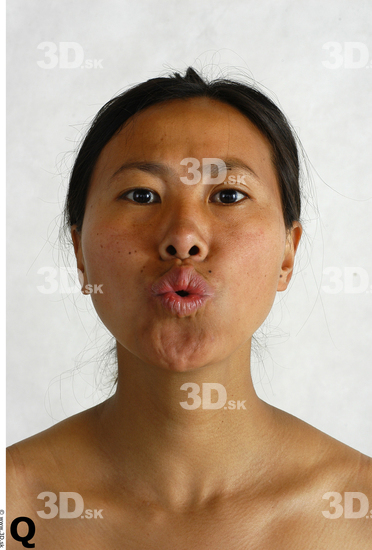 Face Whole Body Phonemes Woman Asian Nude Chubby Studio photo references