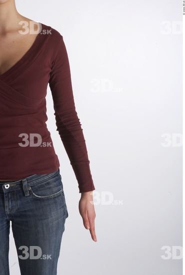 Arm Whole Body Woman Animation references Casual Slim Studio photo references