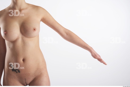 Arm Whole Body Woman Animation references Nude Slim Studio photo references