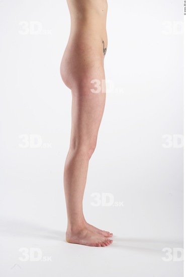 Leg Whole Body Woman Animation references Nude Slim Studio photo references