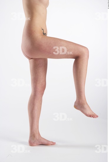 Leg Whole Body Woman Animation references Nude Slim Studio photo references