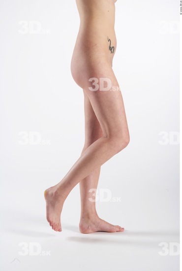 Leg Whole Body Woman Animation references Nude Slim Studio photo references