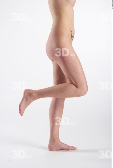 Leg Whole Body Woman Animation references Nude Slim Studio photo references