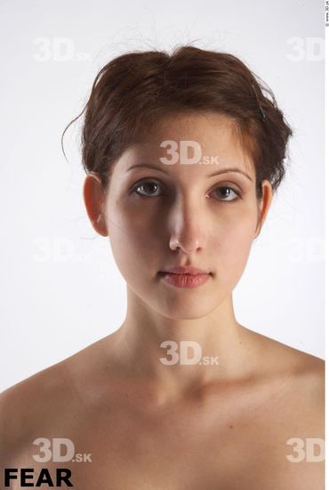Face Whole Body Emotions Woman Slim Studio photo references