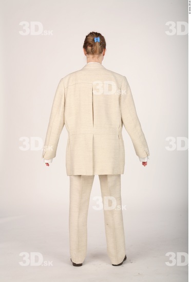 Woman White Formal Slim Costume photo references