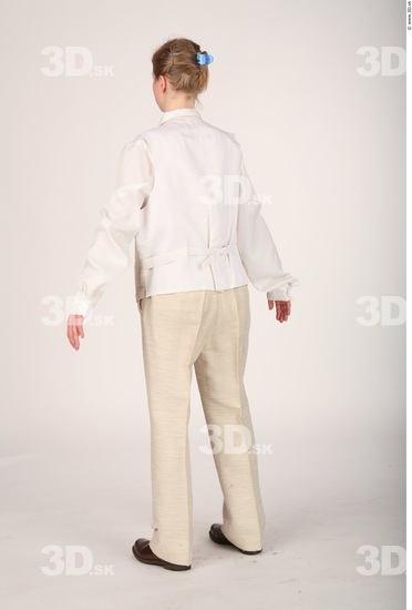 Woman White Formal Slim Costume photo references