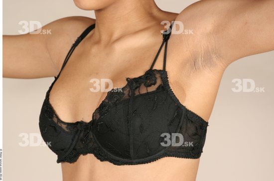 Chest Whole Body Woman Black Underwear Slim Studio photo references