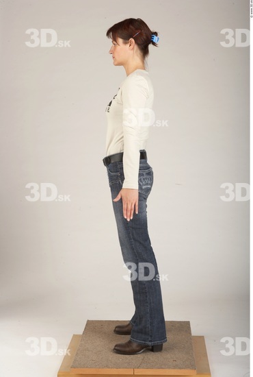 Whole Body Woman White Casual Slim