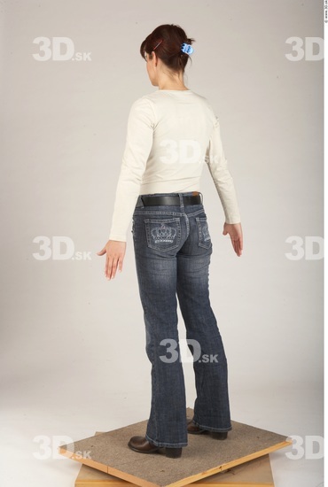 Whole Body Woman White Casual Slim