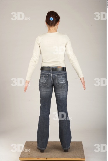 Whole Body Woman White Casual Slim