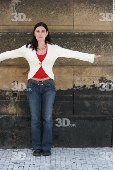 Whole Body Woman White Casual Slim