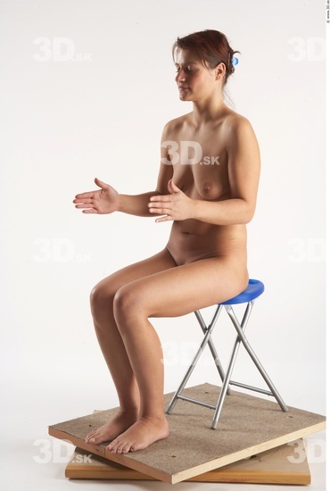 Whole Body Woman Artistic poses White Nude Slim