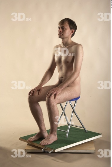 Whole Body Man Artistic poses White Nude Slim