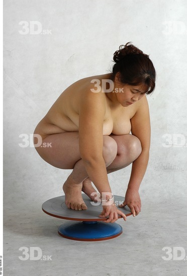 Whole Body Phonemes Woman Asian Nude Chubby Studio photo references