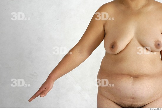 Arm Whole Body Phonemes Woman Animation references Asian Nude Chubby Studio photo references