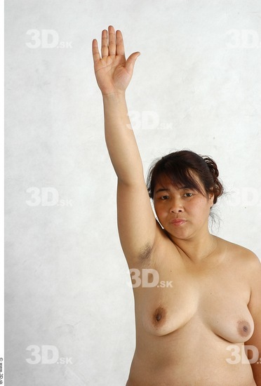 Arm Whole Body Phonemes Woman Animation references Asian Nude Chubby Studio photo references