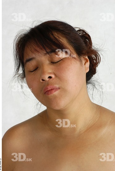 Whole Body Head Phonemes Woman Animation references Asian Nude Chubby Studio photo references