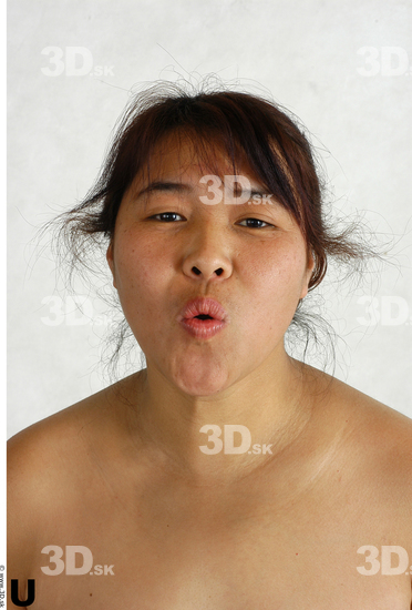 Face Whole Body Phonemes Woman Asian Nude Chubby Studio photo references