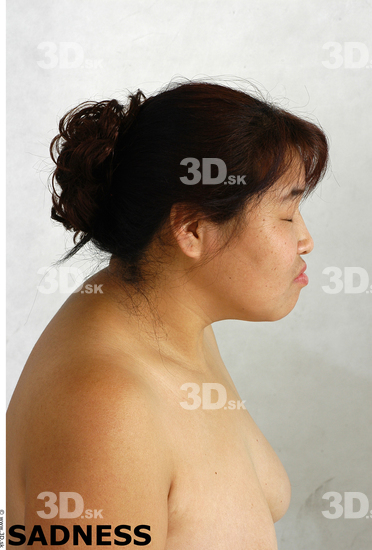 Face Whole Body Phonemes Emotions Woman Asian Nude Chubby Studio photo references