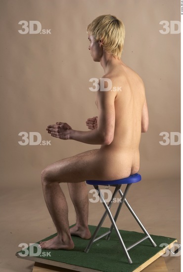 Whole Body Man Artistic poses White Nude Slim