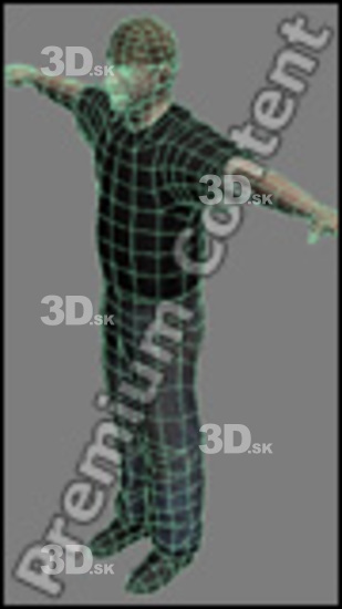 3D model White Man