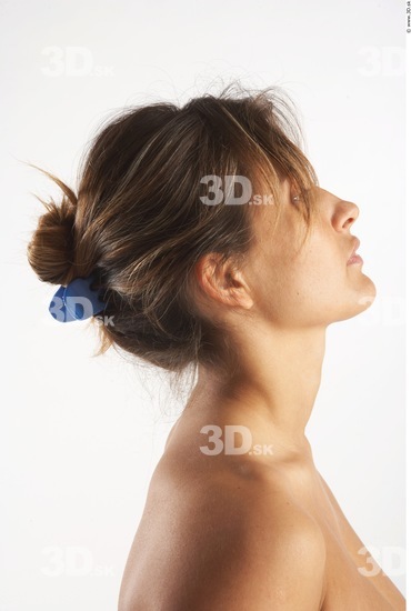 Neck Whole Body Woman Animation references Nude Slim Studio photo references