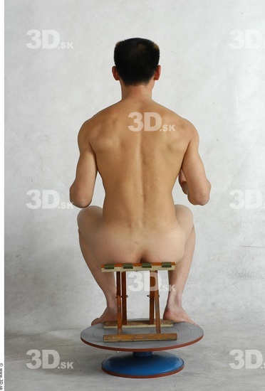 Whole Body Man Animation references Asian Nude Average Male Studio Poses