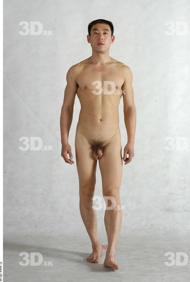 Whole Body Man Animation references Asian Nude Average Male Studio Poses
