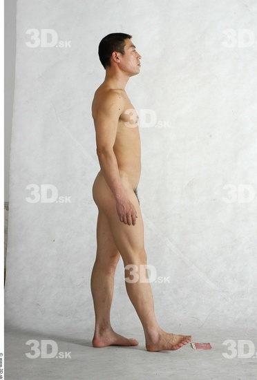 Whole Body Man Animation references Asian Nude Average Male Studio Poses