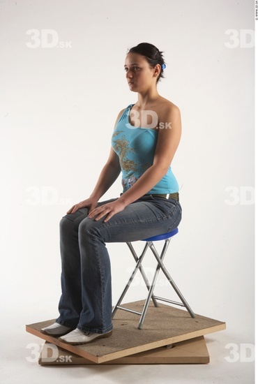 Whole Body Woman Artistic poses White Casual Average