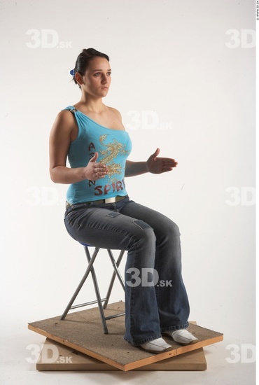 Whole Body Woman Artistic poses White Casual Average