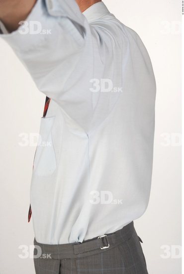 Upper Body Man White Casual Slim