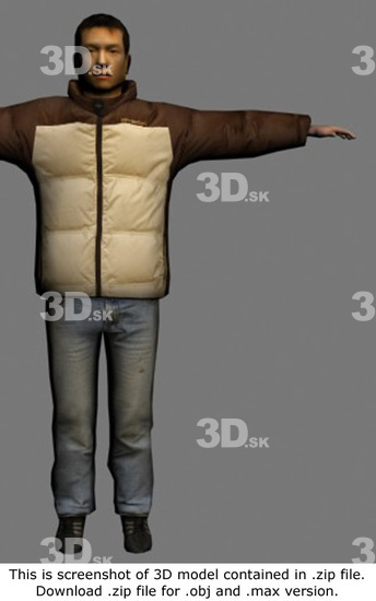 3D Model Asian Man