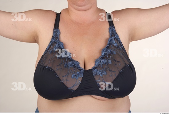 Chest Woman White Underwear Chubby